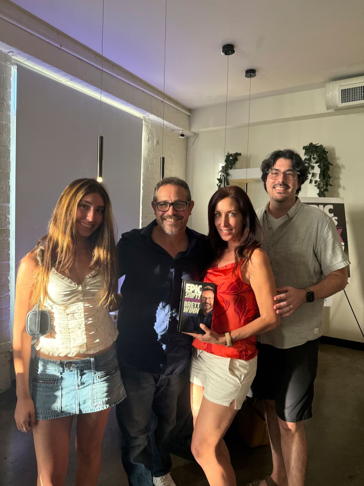 Brett with guests