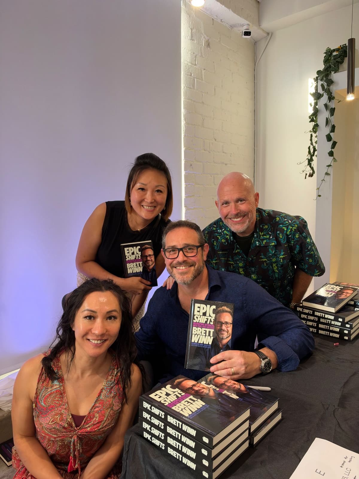 Brett at book signing