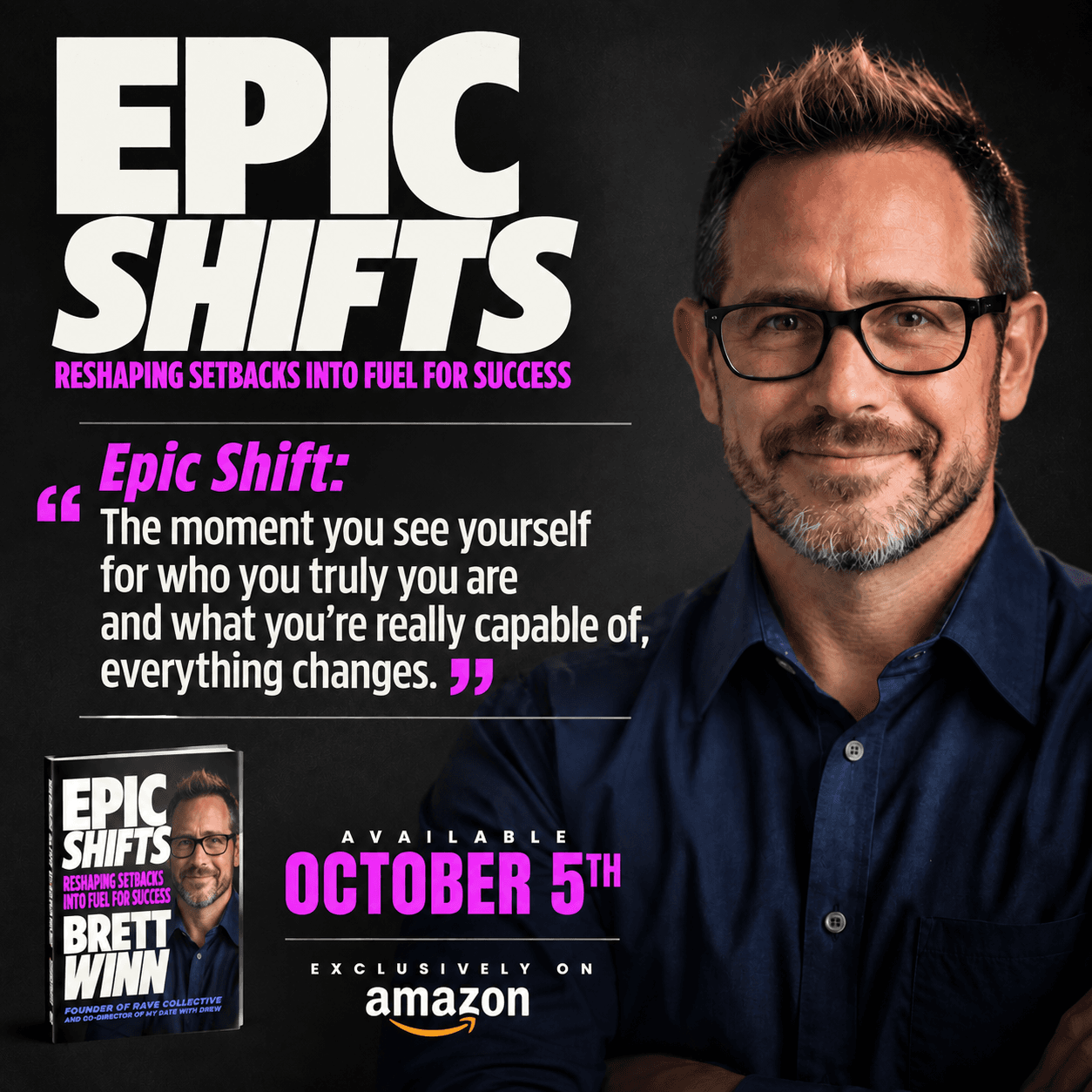 Epic Shifts social post β Fear disappears the moment you decide to take your swing
